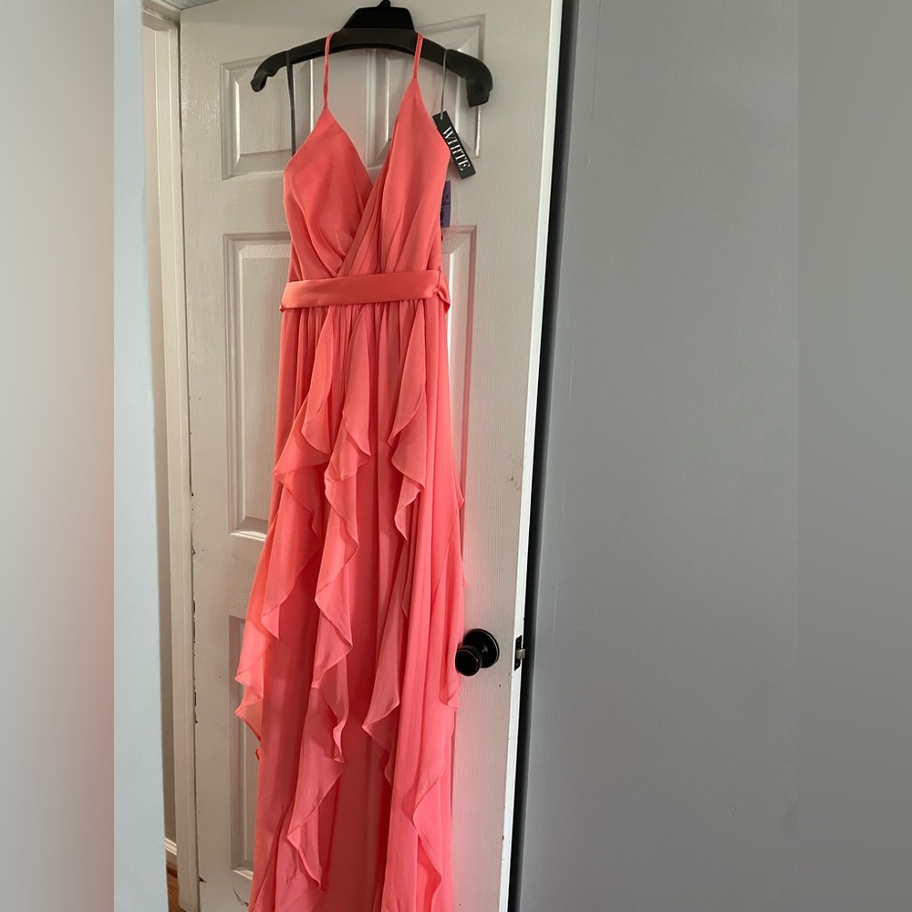 Size 6 White by Vera Wang Bridesmaid dress